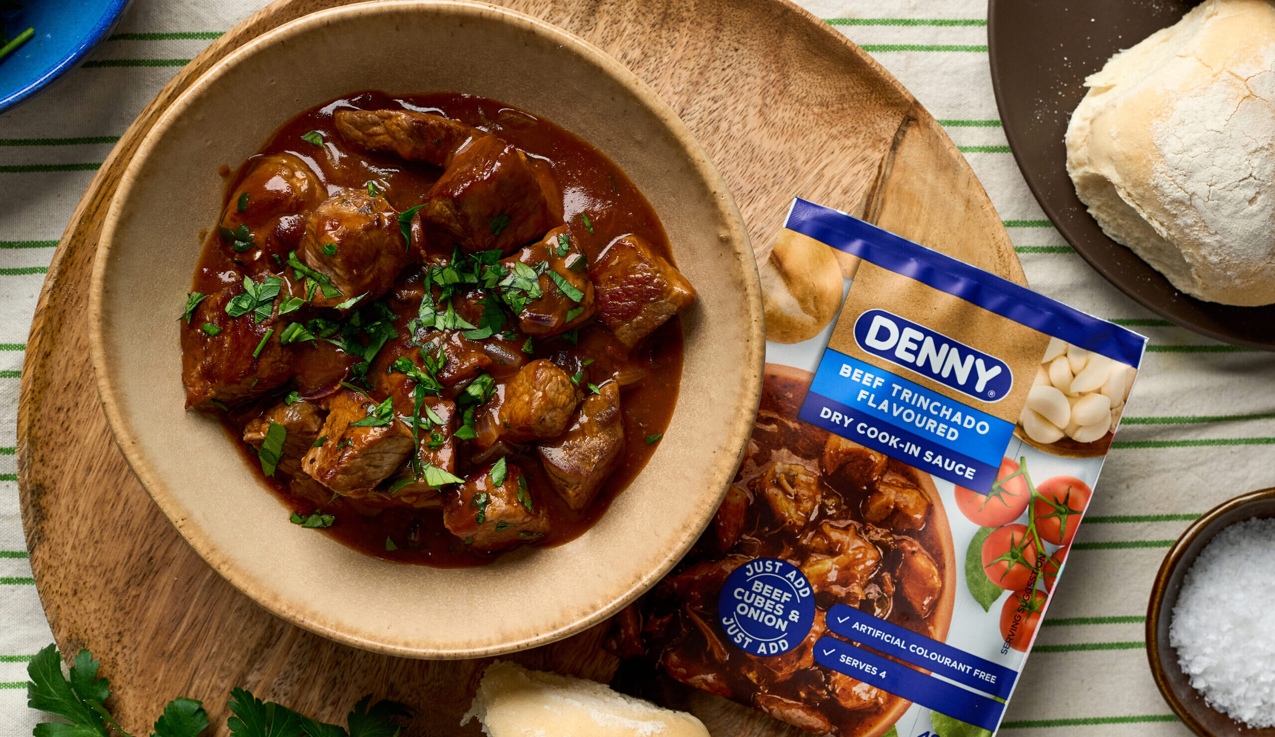 Denny Dry Trinchado cook in sauce